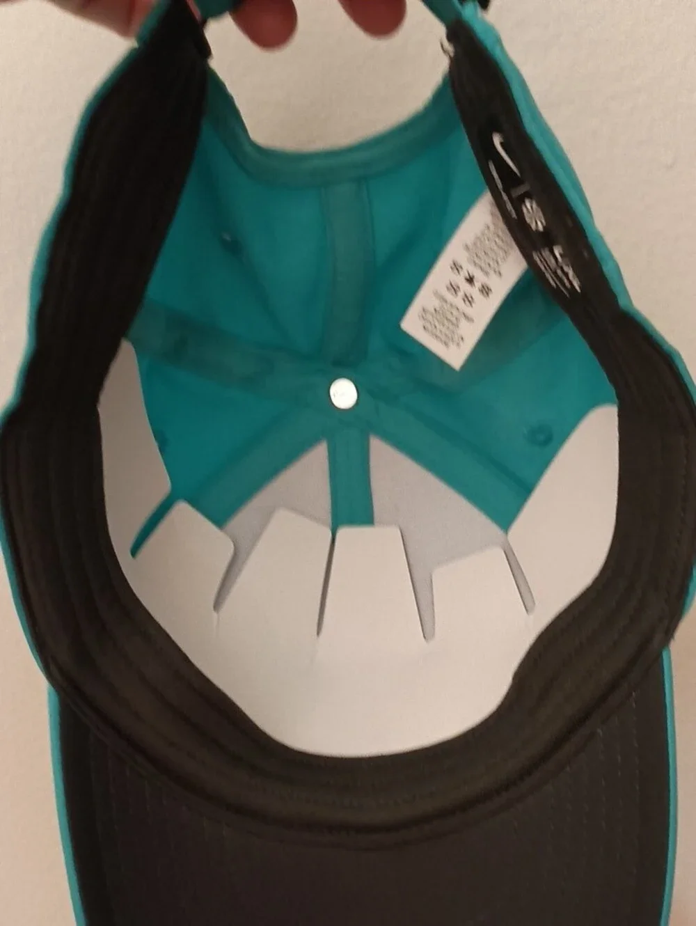 Nike Turquoise Baseball Cap with Black Swoosh